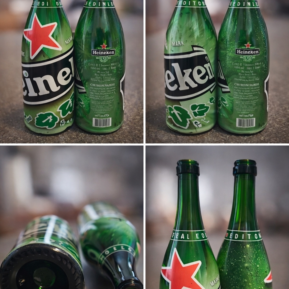 Heineken Green Glass Bottles